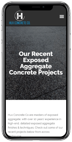 Hux Concrete Co SEO Campaign Growth