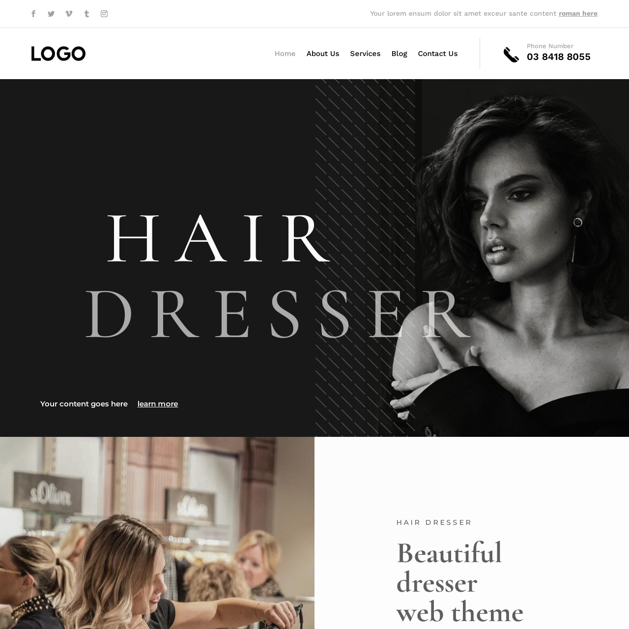 Portfolio website template