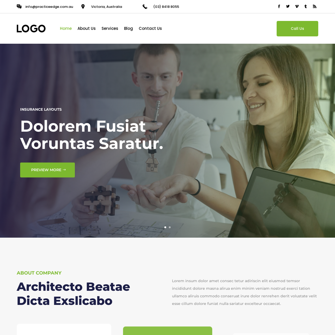 Tradie website template